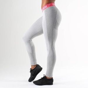Gymshark Flex Dry Legging Compression Gray Pink Size Medium